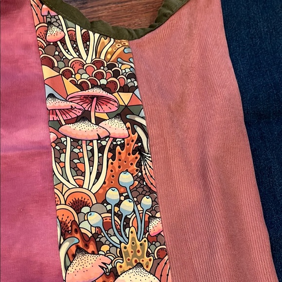 Earthy mushroom Patchwork Vest - Picture 13 of 15